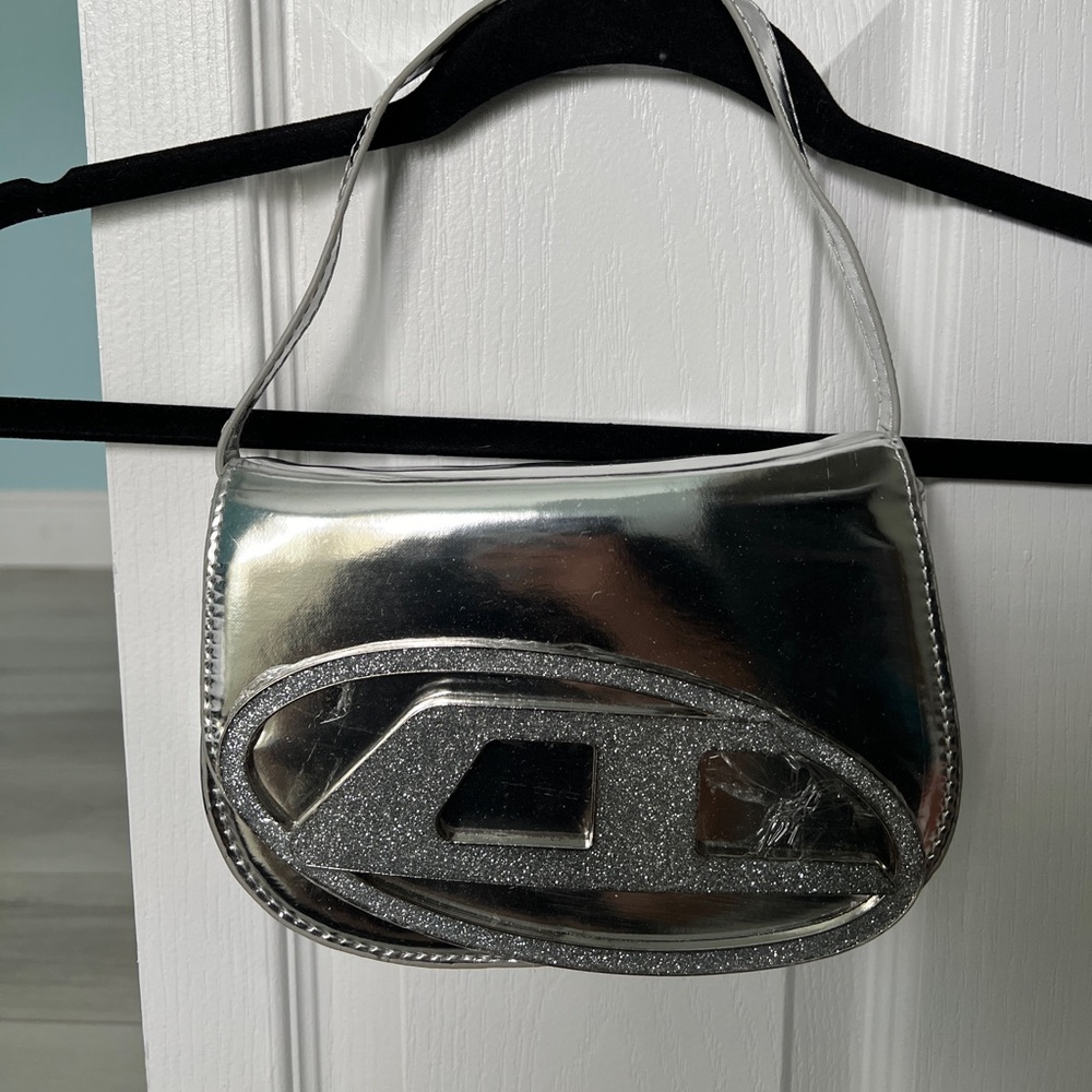Diesel Look-alike silver shoulder bag